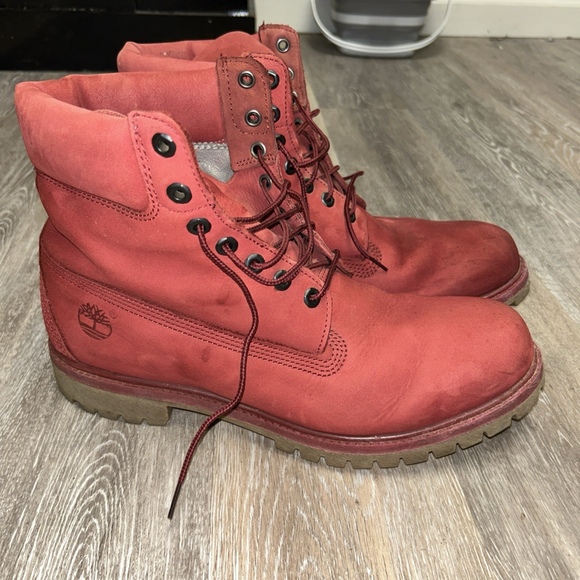 Timberland Men’s Premium 6-Inch Waterproof Boots 400 Gram burgundy Sz 12